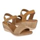 thumbnail image 1 of SANDALIAS CASUALES PARA DAMA STYLO 1109 TEXTIL CAFÉ Stylo 1109, 1 of 4