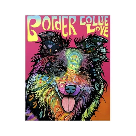 Sable Border Collie - Border Collie Luv Print Wall Art By Dean Russo