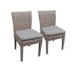 thumbnail image 2 of Florence 60" Outdoor Patio Dining Table with 8 Armless Chairs in Cocoa, 2 of 2