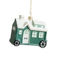 thumbnail image 1 of Pequeño colgante de Navidad, adorno colgante de Navidad, adorno de figura navideña, adorno para de Navidad para decoración de fiestas y patios Coche de la casa, 1 of 8
