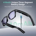 thumbnail image 4 of EarlySincere 2026 Ai Smart Glasses for Men Women, 8mp 4k Hd Camera Glasses, 410mah Battery, Supports Photo/Video/Audio Recording, Ai Voice Control, Ai Glasses with Bluetooth Calling(photochromism), 4 of 9