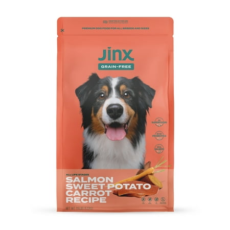 UPC: 0850012112525 | Jinx Salmon  Sweet Potato & Carrot Dry Dog Food  Grain Free  11.5 lb. Bag