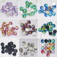 thumbnail image 3 of Shenmeida 50Pcs Round Resin Jewelry Accessories Multiple Colorful DIY Accessories 12mm Mermaid Fish Scale Style Flat Back Home Decor, 3 of 8