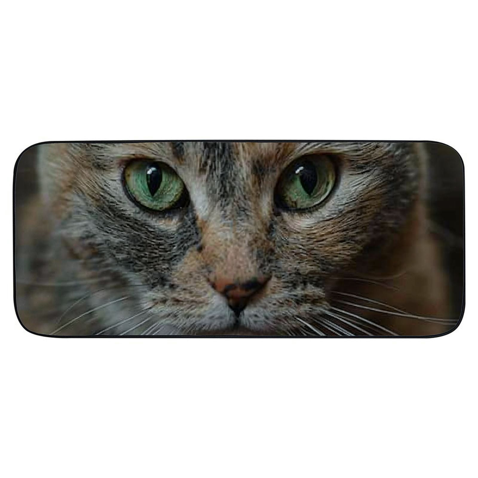 PHYHOO Doormat Floor Rug/Mat - Cat Animal Eye of Cat Decorative Door Mat, Door Mat with Non-Slip Rubber Backing, Easy Cleaning, Traps Dirt, Rug for Entry, Patio, Garage 19.68*47.24 in