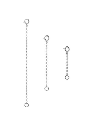 925 sterling silver extender Pair S-Shaped Spiral Hooks Necklace