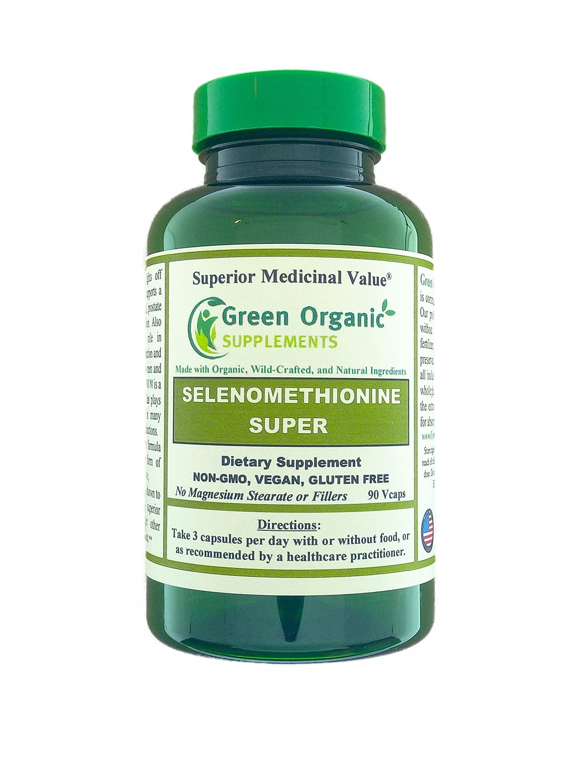Selenium, Seleno-Methionine, 90 VCaps, High Absorbable, Non-GMO, Gluten ...