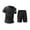 *1-Gray, variant on VBVC Men's Quick Dry 2 Piece Workout Set, Short Sleeve Athletic Tracksuit for Running Gym Training,Green,S-3XL