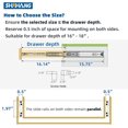 thumbnail image 2 of Heavy Duty Drawer Slides (mm Width-Without Lock, ), 2 of 6