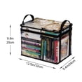 thumbnail image 3 of Free Shipping Student Book Storage Bag Transparent Storage Box Foldable Handheld Books School Supplies Organising Box, 3 of 3