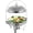 8.5qt Silver, variant on Chafing Dishes,Round Stainless Steel Chafing Dish Buffet Set with Glass Lid and Holder,Buffet Warmers Sets Buffet Servers and Warmers Set Warming Tray for Parties ( 6.3QT), AK2-969