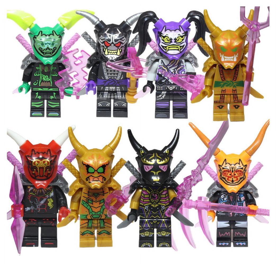 32PCS Ninja Action Figures Block Toys Set, 1.77 Inch Mini figures Building Block Collectible Toys for Boys, Ideal Gift for Birthday & Christmas