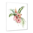 thumbnail image 2 of Designart 'Tropical Bouquet With Anthurium Lupine and Leaves On White II' Traditional Framed Art Print, 2 of 4