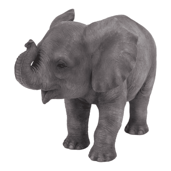 Hi-Line Gifts 6.75" Baby Elephant Outdoor Garden Statue