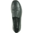 thumbnail image 3 of Kozi Soulier Mocassin Décontracté Confortable pour Femmes à Enfiler OY5318 avec Bout Rond Moc et Goussets Doubles Noirs, 3 of 8