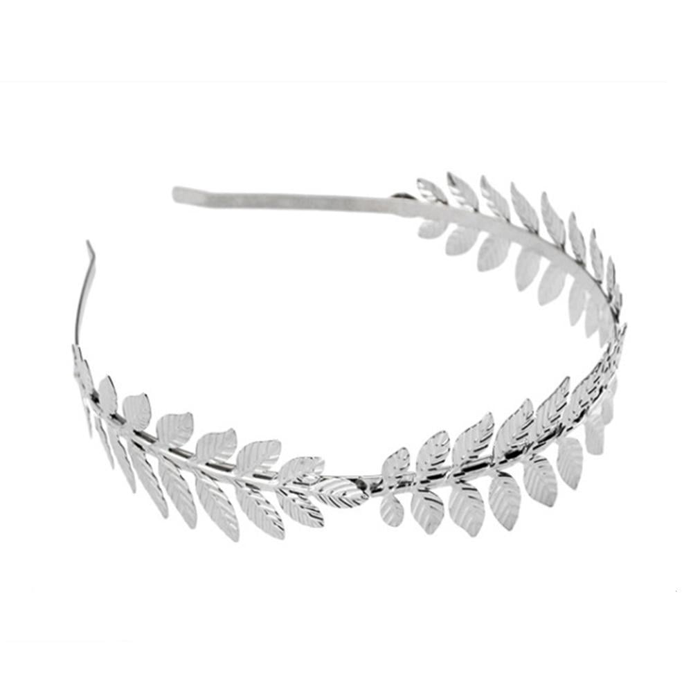 silver laurel wreath headpiece