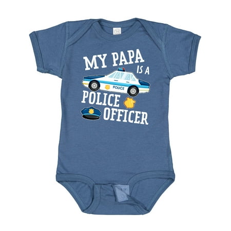 

Inktastic My Papa is a Police Officer Gift Baby Boy or Baby Girl Bodysuit