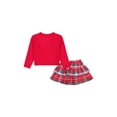 thumbnail image 2 of Princess Toddler Girls Plaid Skort Set, Sizes 12 Months - 5T, 2 of 5