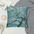 thumbnail image 2 of Nawypu Van Gogh Accent Pillows The Starry Night Pillowcase,Durable Throw Pillows Square Cushion Covers (Almond Blossom Blue), 2 of 5