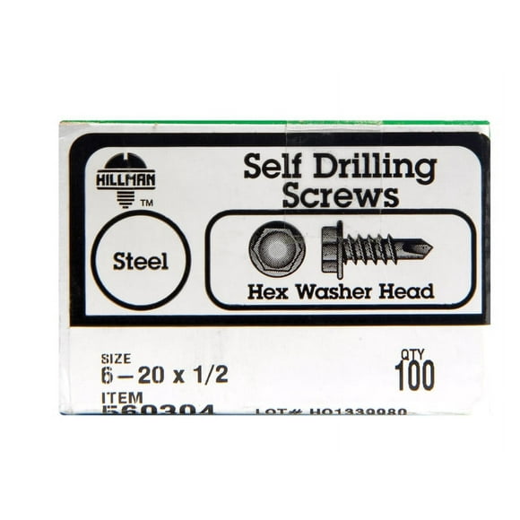 The Hillman Group 560304 6-20X1/2 HWH Drill Screw