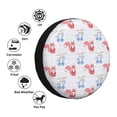 thumbnail image 4 of Naloa Red Squirrel And Blue Rabbit PVC Leather Spare Tire Wheel Cover for Car Truck SUV Camper Trailer Universal Fit many size14 inch, 4 of 6