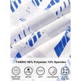 thumbnail image 4 of APTRO Mens Golf Shirt Hawaiian Polo Shirt Short Sleeve Dry Fit Performance Moisture Wicking Collared Polo Shirt White Blue 047 L, 4 of 7