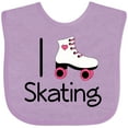 thumbnail image 3 of Inktastic Roller Skate Lover Girls Baby Bib, 3 of 4