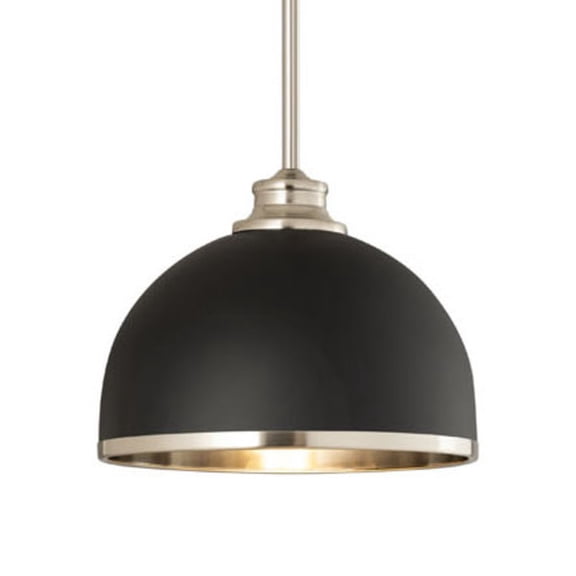 1004P10-MB-BN-Z-Lite-Landry - 1 Light Pendant In Transitional Style-7.5 Inches Tall and 10 Inches Wide