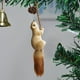 thumbnail image 2 of Decoraciones Del Árbol de Navidad Lindas Ardillas Realistas Colgando Figuras de Pino Conos Animales Del Bosque, Espuma Marrón 12.6x5.91x2.36In, Mini Árbol de Navidad, 2 of 6