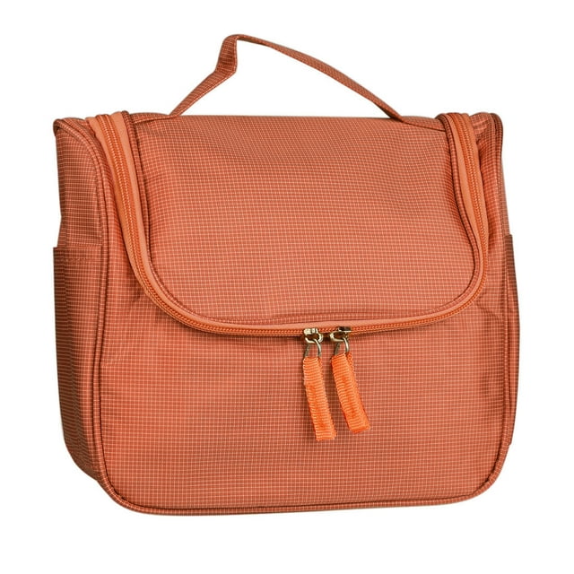 Travel Cosmetic Bag Toiletry Case Wash Organizer Storage Hanging Pouch Orange