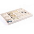 thumbnail image 3 of 2 Unids 12/24 Grids Ring Earrings Collar Joyería Organizador Display Bandeja Caja, 3 of 9