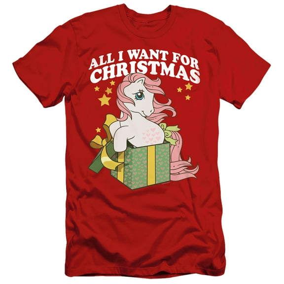 My Little Pony Retro All I Want S/S Adult 30/1 T-Shirt Red