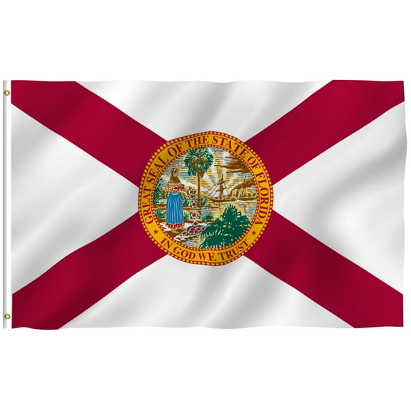 Anley 3x5 Foot Florida State Polyester Flag - FL State Flags