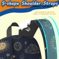 thumbnail image 5 of Sun and Moon Gothic Pattern 17" School Backpacks for Teens,Waterproof Oxford Fabric,S-Shape Padded Straps for School,Travel,Hiking,Camping, 5 of 6