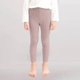 thumbnail image 2 of YunPes Girls and Toddlers Full Length Leggings Kids Stretchy Warm Footless Tights Pants Basic Solid Color Slim Fit Dance Yoga Pants, 2 of 3