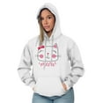 thumbnail image 4 of Meow Sweet Kitty Cat Lady Cute Hoodie Sweatshirt Women Brisco Brands X, 4 of 6
