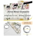 thumbnail image 6 of Spring Botanical Blackout Curtains, Light Blocking Print Window Curtains, Colorful Cottagecore Blooms Flower Thermal Insulated Window Drapes for Living Room Kitchen Cafe 2 Panels, 104"W x 52"L, 6 of 9