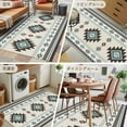 thumbnail image 6 of 3x5 Area Rugs, Southwest Ethnic Non-Skid Rubber Backing Large Rectangle Rugs - Living Room Bedroom Home Office, Boho Aztec Tribal Abstract Aesthetic Indoor Floor Mat Carpets Washable Rug, 6 of 9