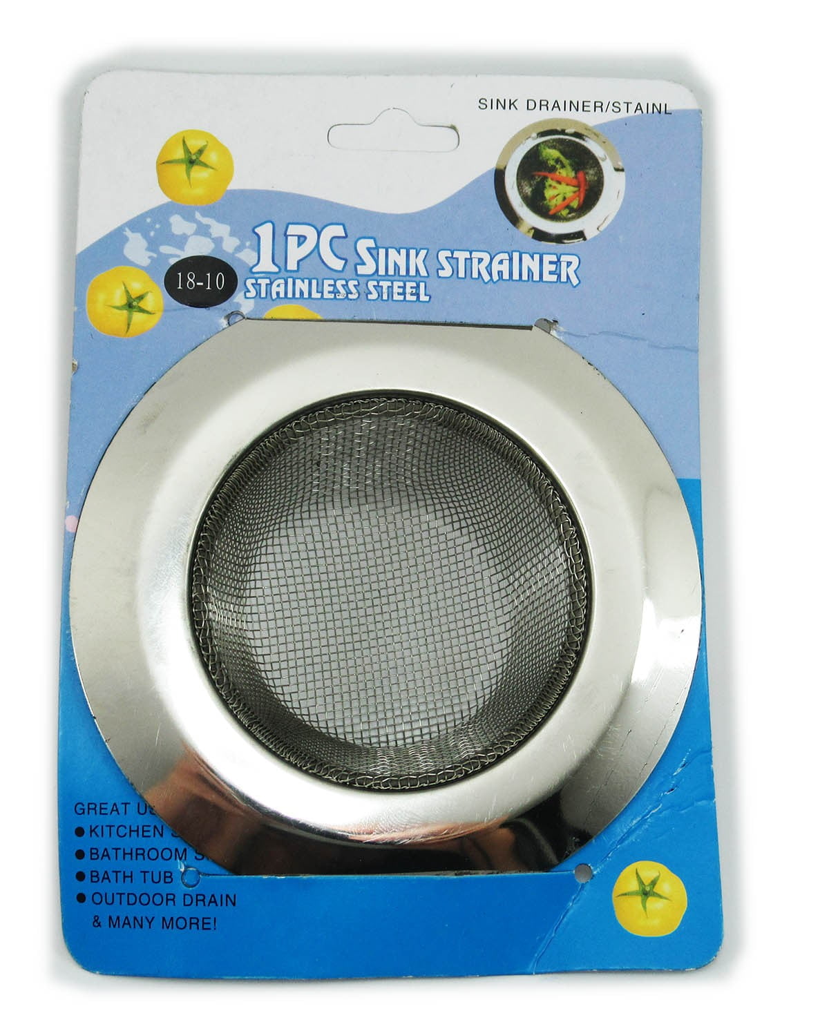 2-Pack Stainless Steel Kitchen Sink Filter Strainer Basket – 4.5 Inch Hair Catcher With Smooth Curved Edge, For Sink, Bath, Shower, Drain Clog Prevention
