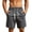 A-Grey695, variant on Men's Rivet Detail Drawstring Shorts Straight Cut Street Gym Training Bermudas