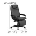 thumbnail image 2 of High Back Black Leather Executive Reclining Swivel Chair with Arms, 2 of 9