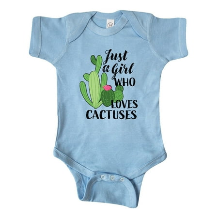 

Inktastic Just a Girl Who Loves Cactuses Gift Baby Girl Bodysuit