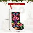 thumbnail image 4 of Honeii Colorful Floral Embroidery Mexican for Christmas Stocking,Large Xmas Stocking,Holiday and Family Stocking for Fireplace Christmas Holiday Party Decoration, 4 of 7