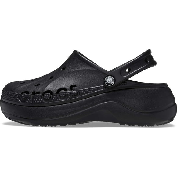 Crocs Women's Baya Platform Clogs Black Numeric_10