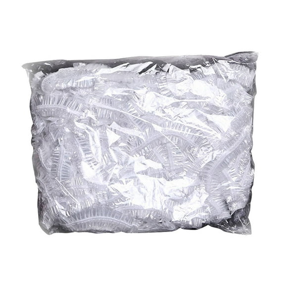 Matsuzay 100 piezas mujer hombre impermeable orejas cubierta ducha orejeras ajustable de cabello Protector barbería Juegos de accesorios de baño Transparente 6cm Matsuzay HA0560-00B