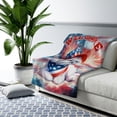 thumbnail image 3 of Maltese Patriotic Welcome for 4Th of July Independence Day Cozy Sherpa Blanket Maltese Dog Lover Gifts Idea Warm Soft Throw Blanket - 00010, 3 of 5