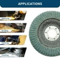 thumbnail image 5 of Benchmark Abrasives 4.5” Zirconia Curved Fillet Weld Flap Discs (5 Pack) - 80 Grit, 5 of 6