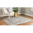 thumbnail image 3 of Rugs.com Oregon Collection Rug – 8 Ft Square Gray Low-Pile Rug Perfect For Living Rooms, Kitchens, Entryways, 3 of 9