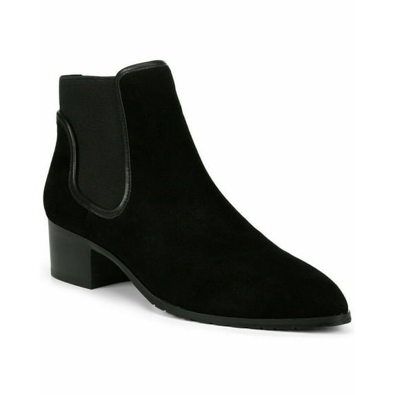 Women Donald Pliner Dyla Chelsea Booties Variety Leather/Suede MSRP-$254 B4HP (Black Suede,US 10)