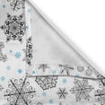 thumbnail image 3 of Ambesonne Snowflake Kitchen Curtains, Lace Style Winter, 55"x39", Blue Black White, 3 of 3