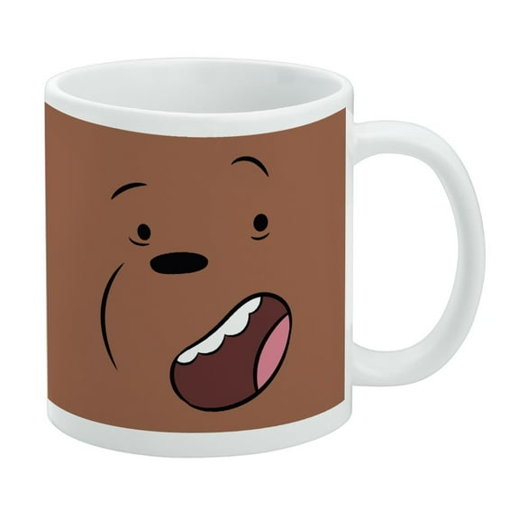 We Bare Bears Grizz Face White Mug
